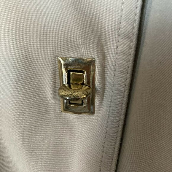 Anne Klein Women’s s Rain Car 3-Season  Coat Jacket Tan Khaki Hip Length Size M - Picture 3 of 12